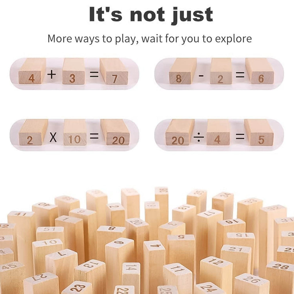 Wooden Tumbling Stacking Tower Game - 9XShoppy