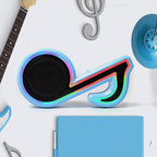 6068 Mini Portable Music Note Shape Speaker Subwoofer Colorful Musical Note Led Lighting Sound For Creatives Gift Computer Phone Sound Equipment - 9XShoppy