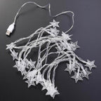 Usb Powered 20 Led Decorative Star String Fairy Lights - 9XShoppy
