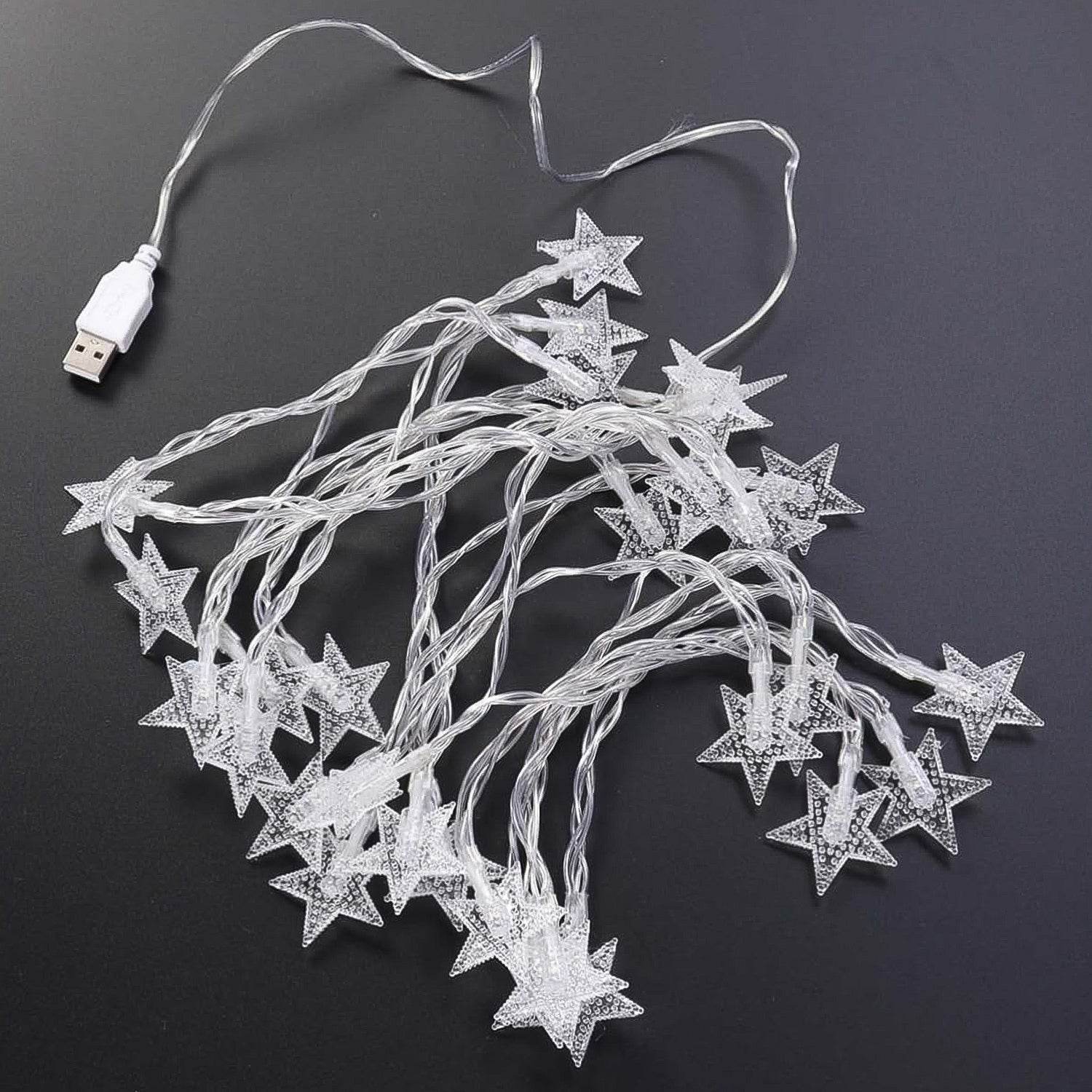Usb Powered 20 Led Decorative Star String Fairy Lights - 9XShoppy