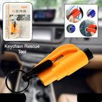 8761 2 In 1 Emergency Safety Cutter With Key Chain Small Portable Handy Emergency Safely Glass Breaking Seat Belt Cutting Keychain Tool - 9XShoppy