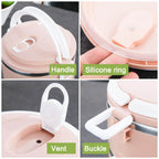 Multi Layer Stainless Steel Hot Lunch Box - 9XShoppy