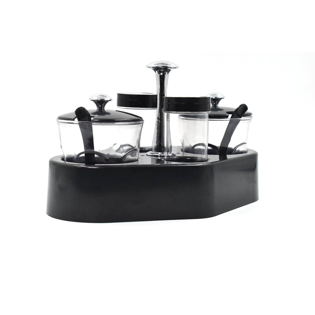 8122 Ganesh Rendy Condiment Set For Kitchen Transparent Jar For Easy To Access Spice 1 Piece Spice Set (Plastic) - 9XShoppy