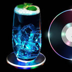 Colorful Led Cocktail Coaster Round Ultra-thin Led Drink Coaster (1 Pc) - 9XShoppy