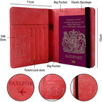 Premium Multifunction Travel Passport Holder Wallet (15x11cm 1 Pc) - 9XShoppy