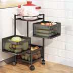 Metal High Qaulity Kitchen Trolley Kitchen Organizer - 9XShoppy