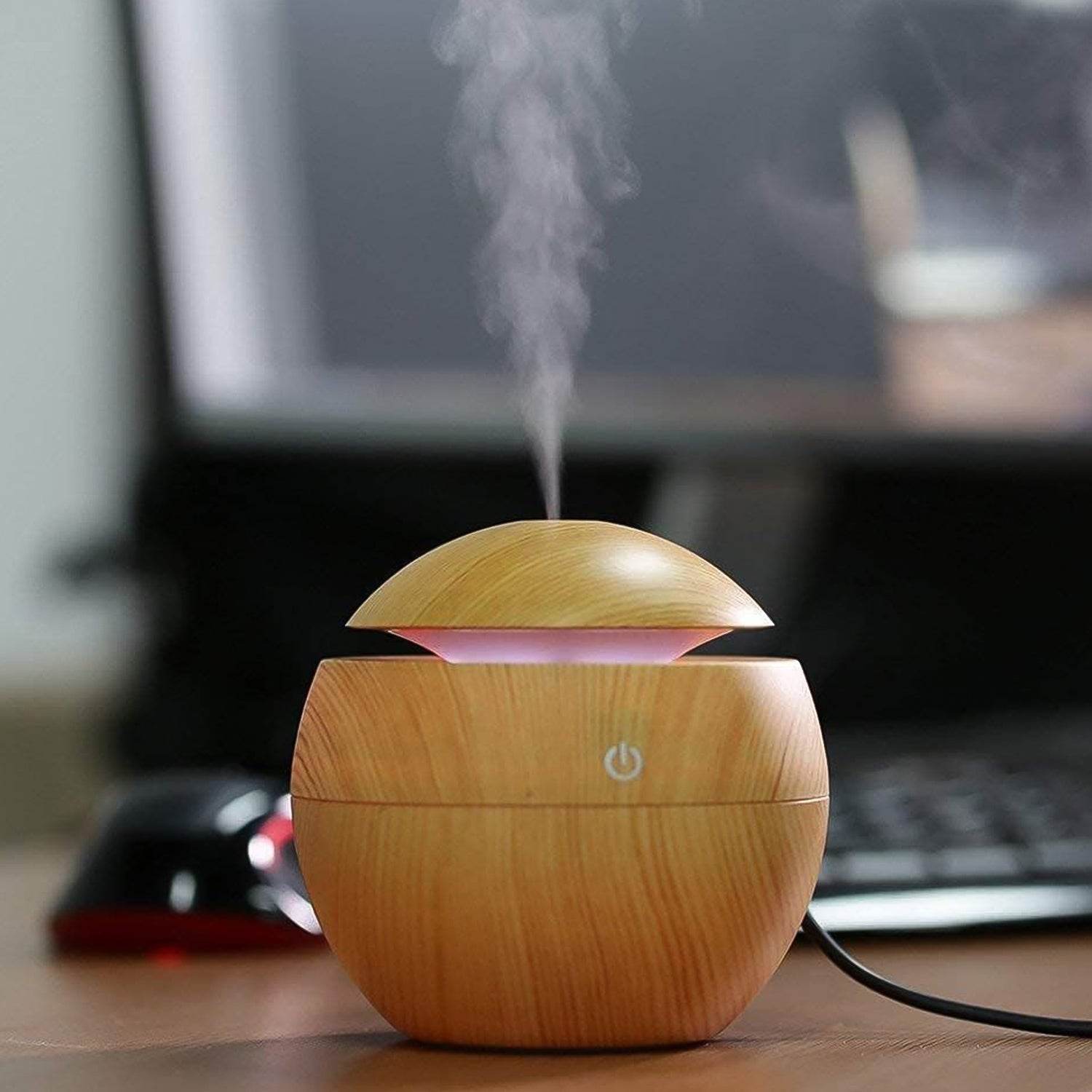 Ultrasonic Aromatherapy Humidifier Usb Desktop (130 Ml 1 Pc) - 9XShoppy