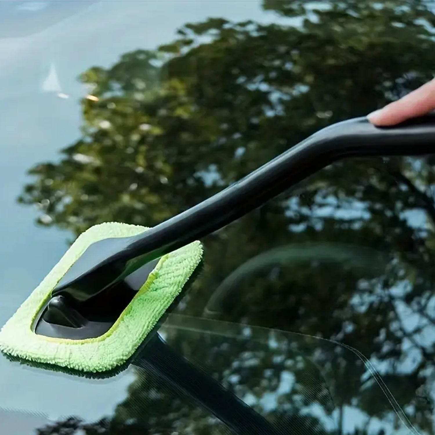 Windshield Clean Car Glass Cleaner Wiper With Microfiber Cloth (1 Pc 38 Cm Long) - 9XShoppy