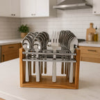 Apex Premium Stainless Steel Cutlery Set (24 Pc) - 9XShoppy