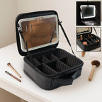 Black Premium Led Light Makeup Organizer Box (1 Pc) - 9XShoppy