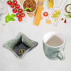 8224 Festo Ceramic Tea Cups Mug Set Including Snacks Serving Bowl Milk Cup Coffee Cup Tea Cup Breakfast Cup Drinking Mug Or Outdoor For Household Gift For Birthday Wedding Party (4 Pcs Set) - 9XShoppy