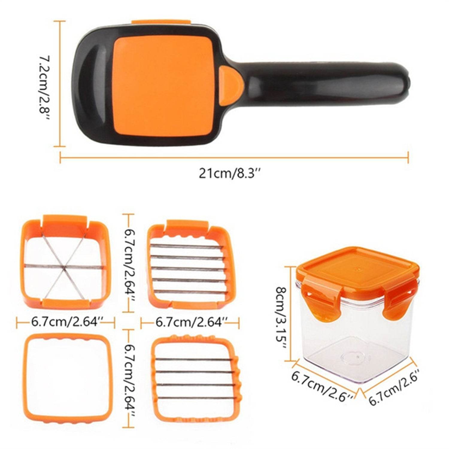 5 In 1 Nicer Dicer Used For Cutting And Shredding - 9XShoppy