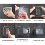 Self-adhesive Mop And Broom Holder Clips