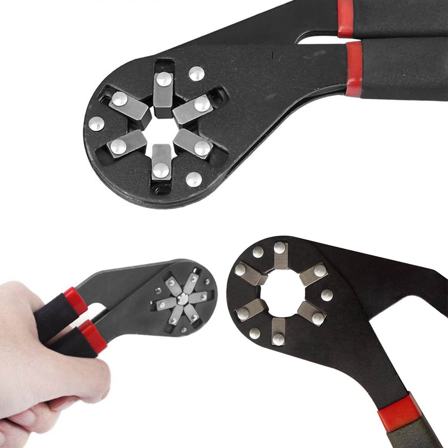 9062 Multi-function Hexagon Universal Wrench Adjustable Bionic Plier Spanner Repair Hand Tool (Small) Single Sided Bionic Wrench Household Repairing Wrench Hand Tool - 9XShoppy