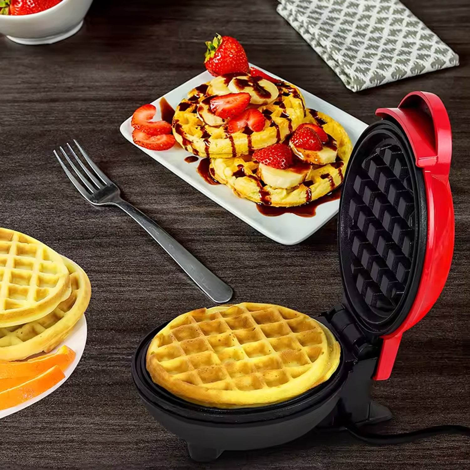 Mini Waffle Maker Machine Waffle Iron - 9XShoppy