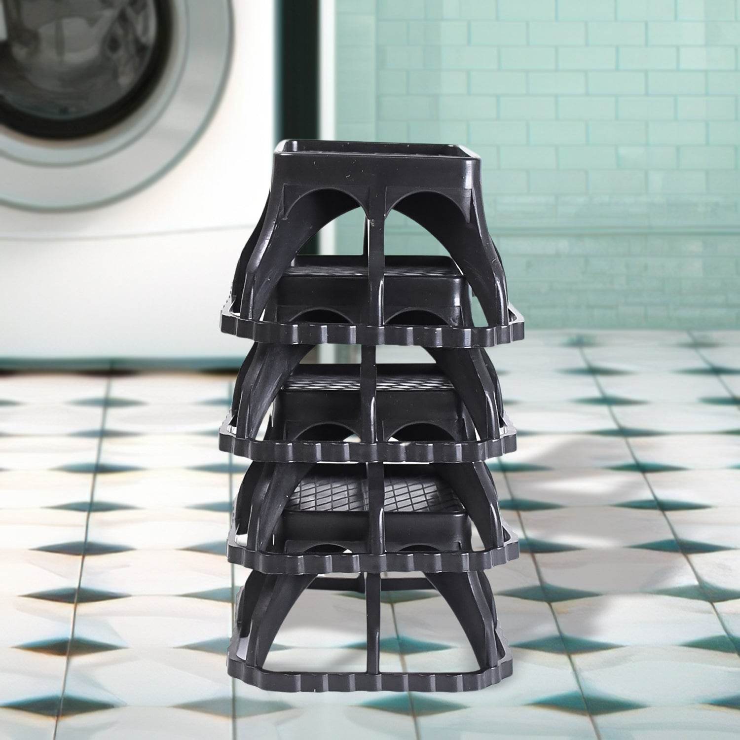 Multi-purpose Plastic Washing Machine Stand (4 Pcs Set) - 9XShoppy