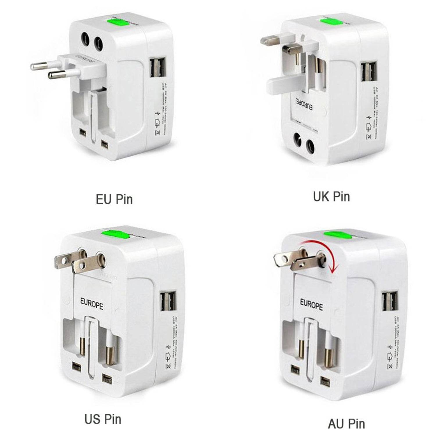 All-in-one Universal Worldwide Travelling Ac Adaptor - 9XShoppy