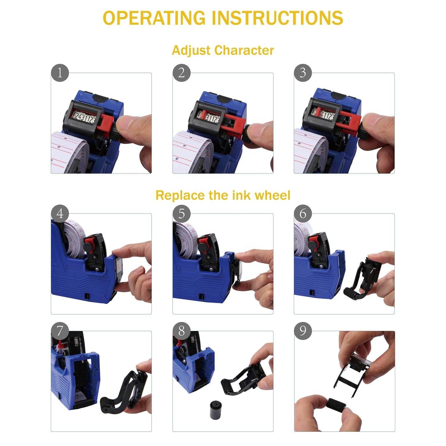 9028 Price Labeller Gun Widely Used In Departmental Stores And Markets For Price Tagging Among Customers. - 9XShoppy