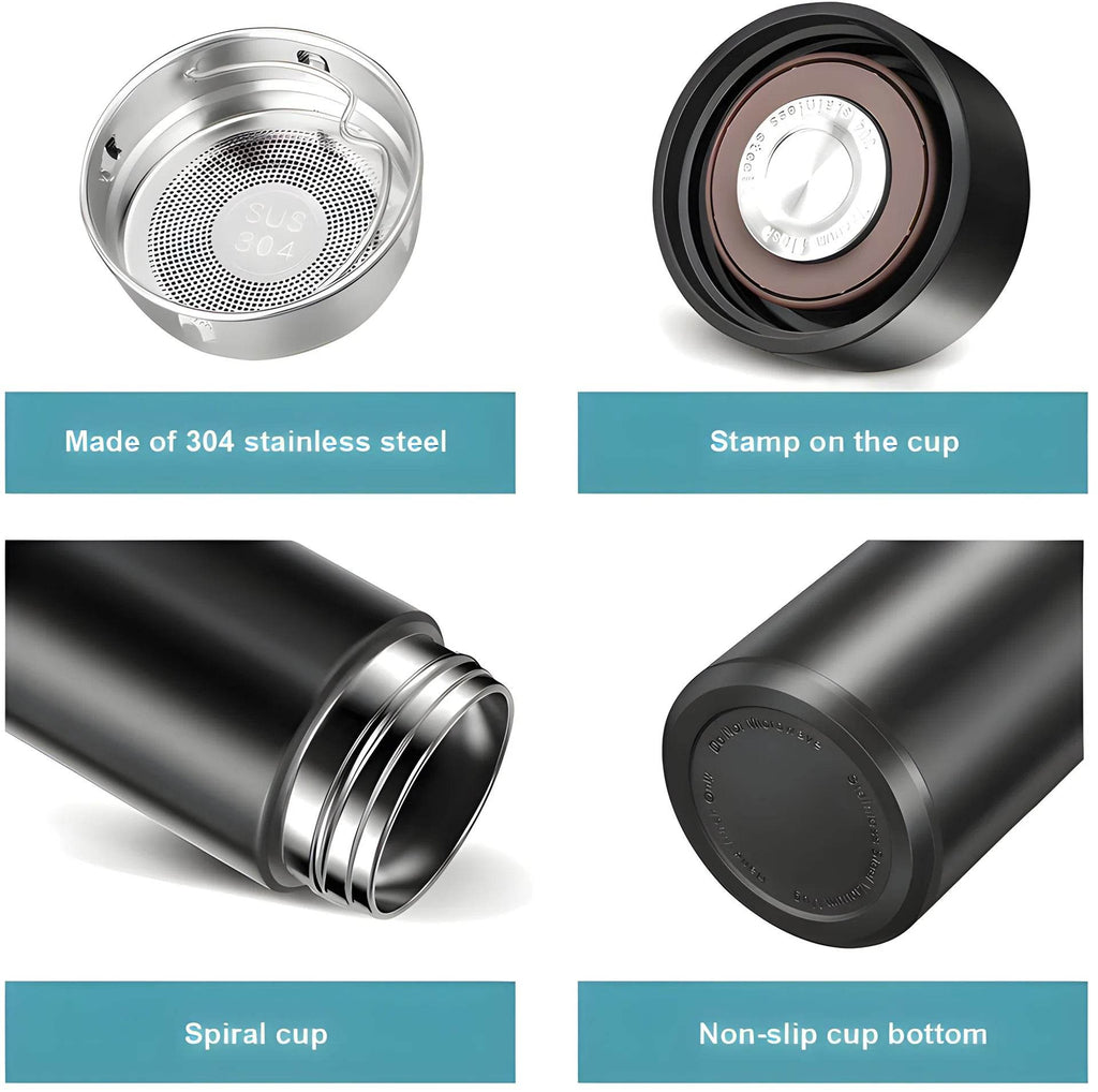 Smart Vacuum Insulated Water Bottle With Led Temperature Display - 9XShoppy