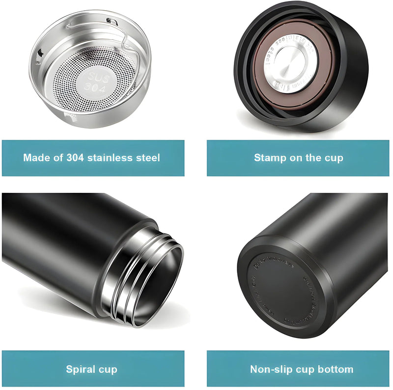 Smart Vacuum Insulated Water Bottle With Led Temperature Display