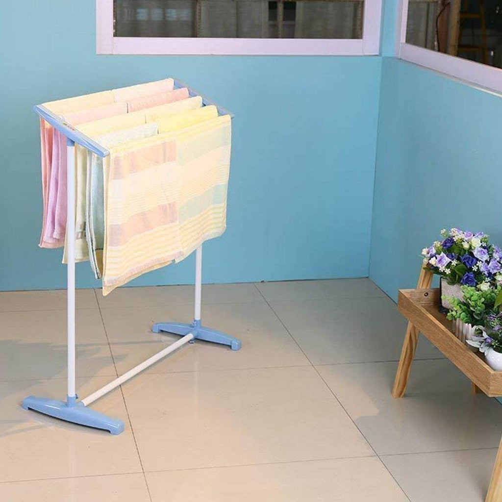 Multi-functional Single Tier Mobile Towel Foldable Rack - 9XShoppy