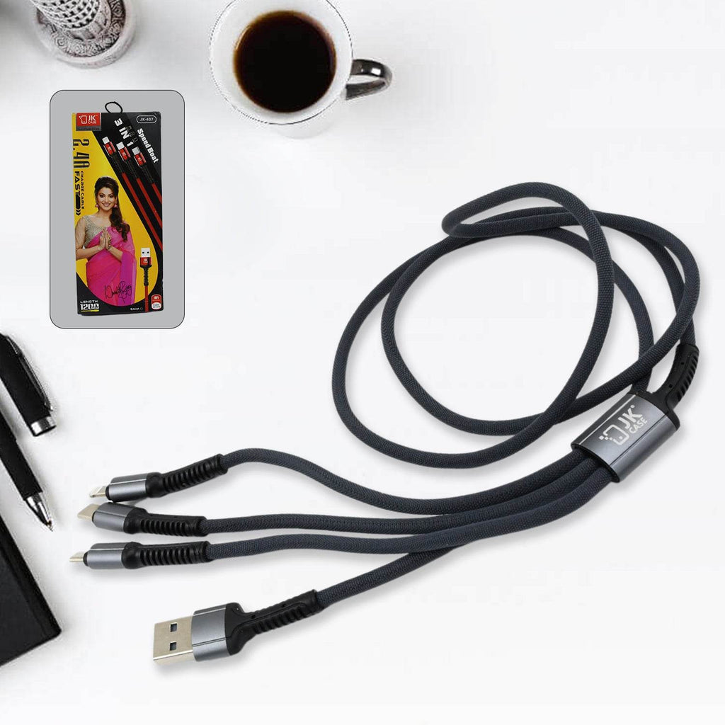 3 In 1 Multi Super Fast Charging Cable - 9XShoppy