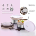Ganesh Steko-2 Double Layer Stainless Steel Insulated Lunch Box Set - 9XShoppy