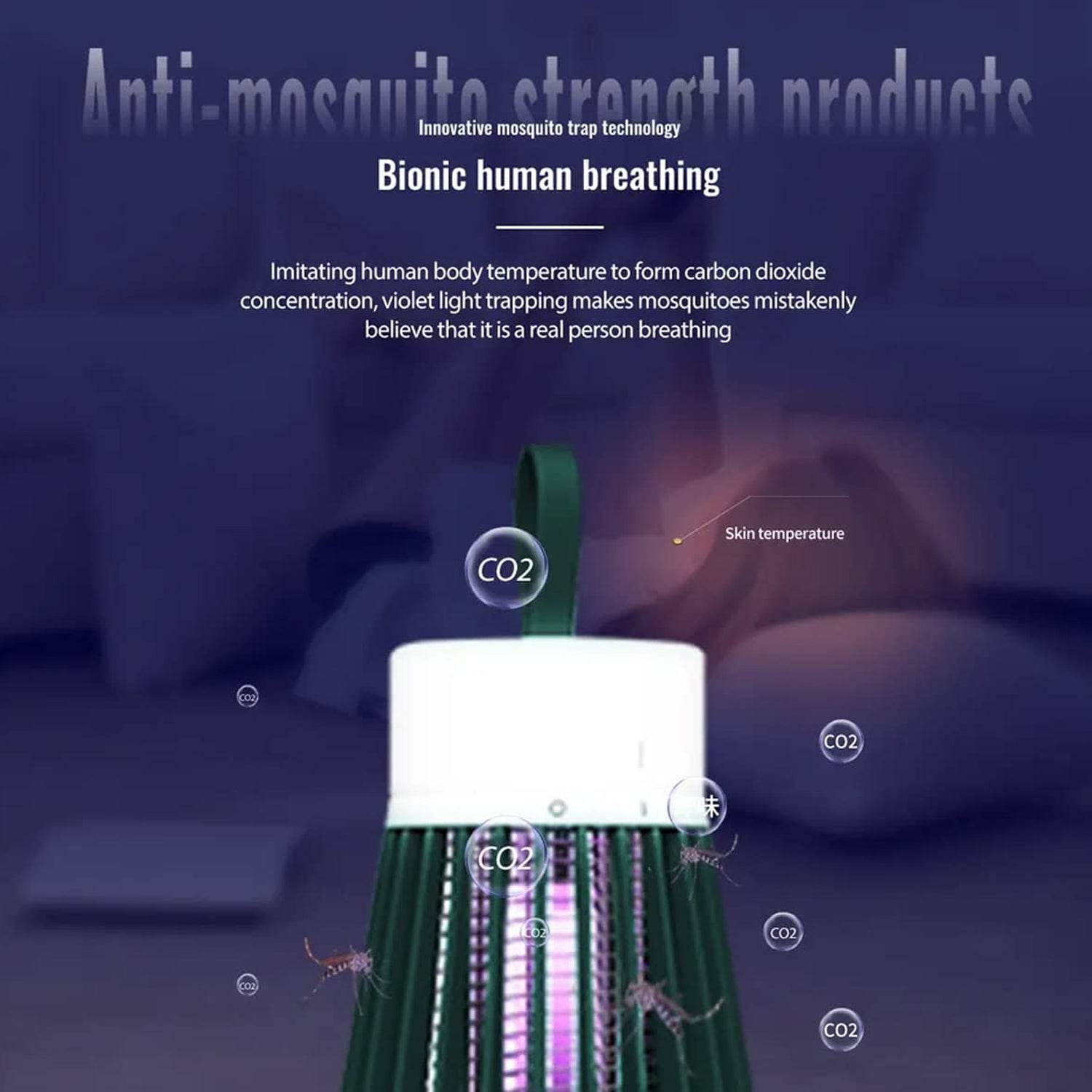 6402 Mosquito Killer Machine Mosquito Killer Usb Powered Bug Zapper Mosquito Lamp For Home Electric Led Lamp Mosquito Killer Indoor Outdoor Mosquito Trap Machine - 9XShoppy