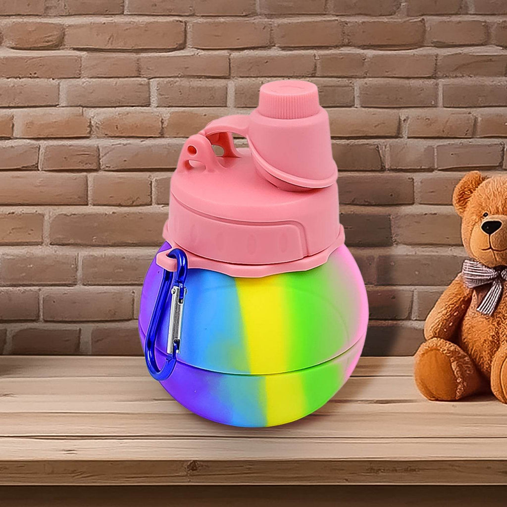 Flexible Collapsible Silicone Sports Water Bottle (260 Ml 20 Cm Folding) - 9XShoppy