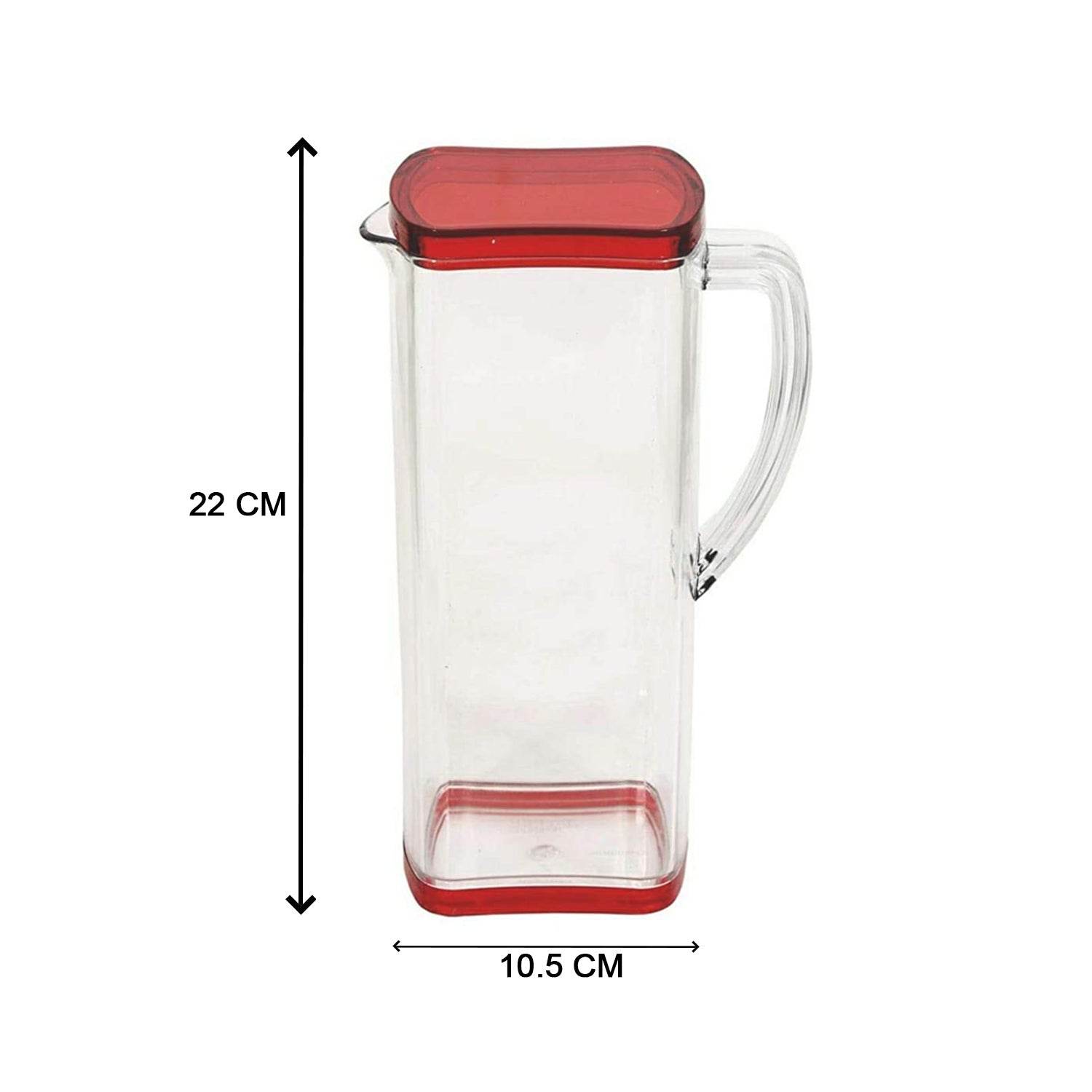 Square Jug For Carrying Water And Types Of Juices And Beverages - 9XShoppy