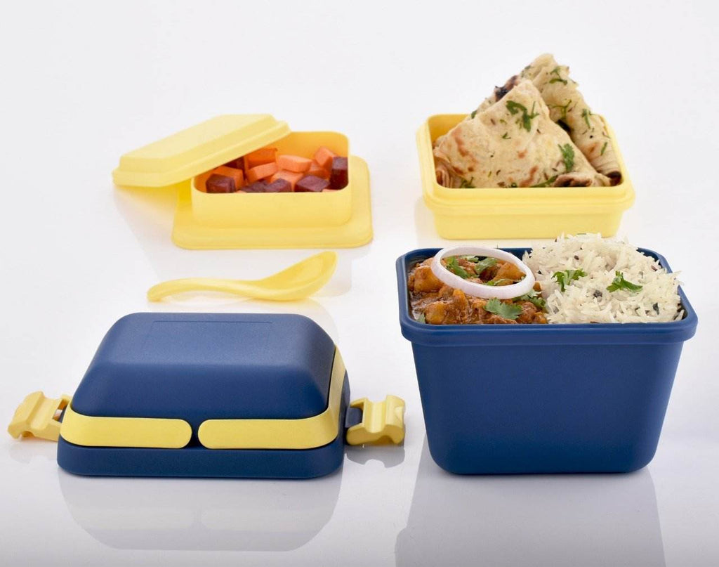 Airtight Lunch Box With Handle Push Lock - 9XShoppy