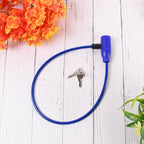 Heavy Duty Multipurpose Steel Cable Safety Lock With 2 Keys (1 Pc) - 9XShoppy