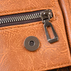 Premium Faux Leather Multipurpose Messenger Briefcase With Shoulder Strap (1 Pc) - 9XShoppy