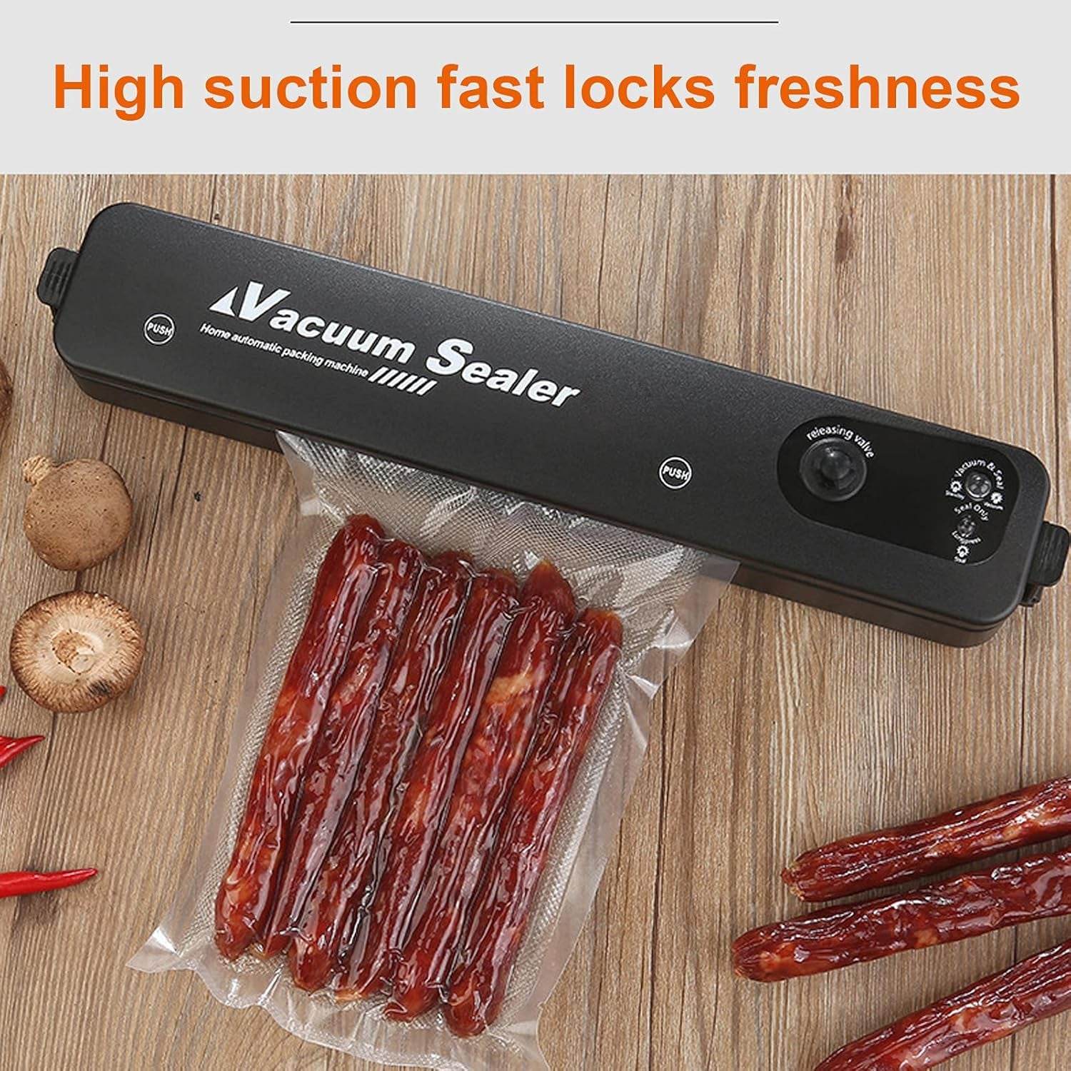Vacuum Sealer Machine Smart Food Preservation (1 Set) - 9XShoppy