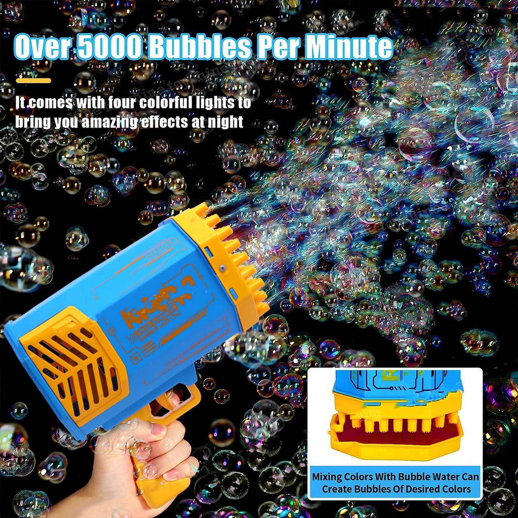 69 Holes Big Rechargeable Powerful Machine Bubble Gun - 9XShoppy