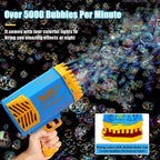 69 Holes Big Rechargeable Powerful Machine Bubble Gun - 9XShoppy