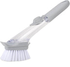 Automatic Liquid Dispenser Dish Clean Brush Scrubber - 9XShoppy