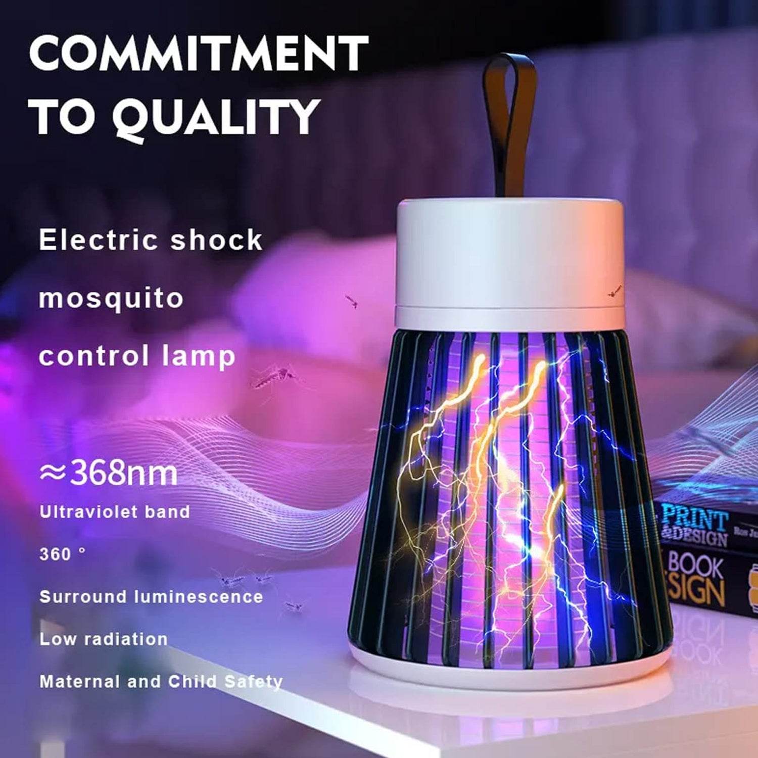 6402 Mosquito Killer Machine Mosquito Killer Usb Powered Bug Zapper Mosquito Lamp For Home Electric Led Lamp Mosquito Killer Indoor Outdoor Mosquito Trap Machine - 9XShoppy