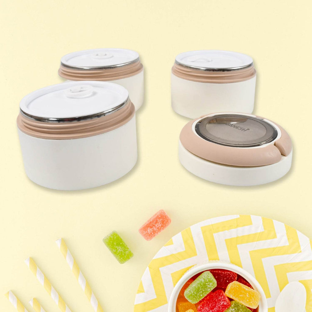 Ganesh Smart Stack 23 Layer Portable Lunch Box Stainless Steel Airtight Leak-proof Lunch Box For Office School Picnic Color May Vary (2 Layer 3 Layer) - 9XShoppy