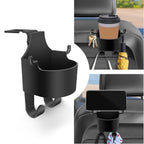 8548 Car Headrest Backseat Organizer 3 In 1 Automotive Cell Phone Drink Cupholder Adapter With Headrest Hooks For Kids And Adults Multifunctional Storage For Car Travel Accessories - 9XShoppy