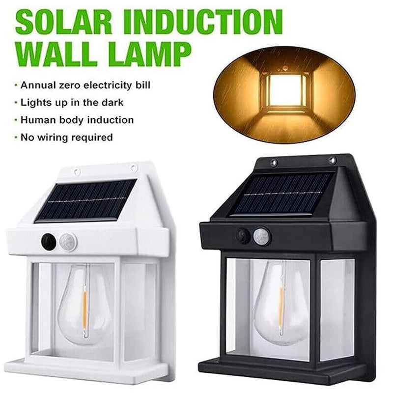 Solar Wall Lights  Lamp Outdoor Wireless Dusk (1 Pc )