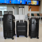 Mix Color Hard-shell Luggage Trolley 4-pc (Set) - 9XShoppy