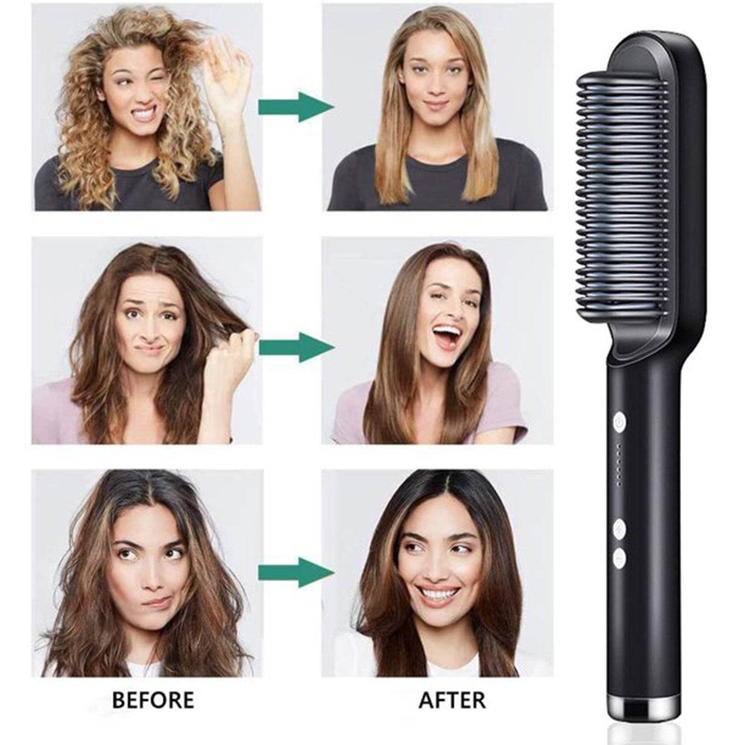 6168 Hqt-909b Hair Straightener Used While Massaging Hair Scalps And Head. - 9XShoppy