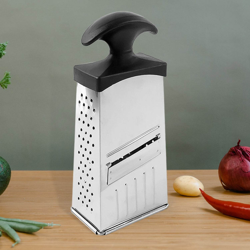 Apex Classic 4-in-1 Stainless Steel Grater Slicer With Handle - 9XShoppy