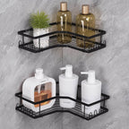 Iron Coating Self-adhesive Corner Shelf Organizer (2 Pc) - 9XShoppy