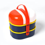 7158 Mr. Chef Smart Lunch Box Capsule Shape Strap-on Lunch Box With Water Bottle And Handle - 9XShoppy
