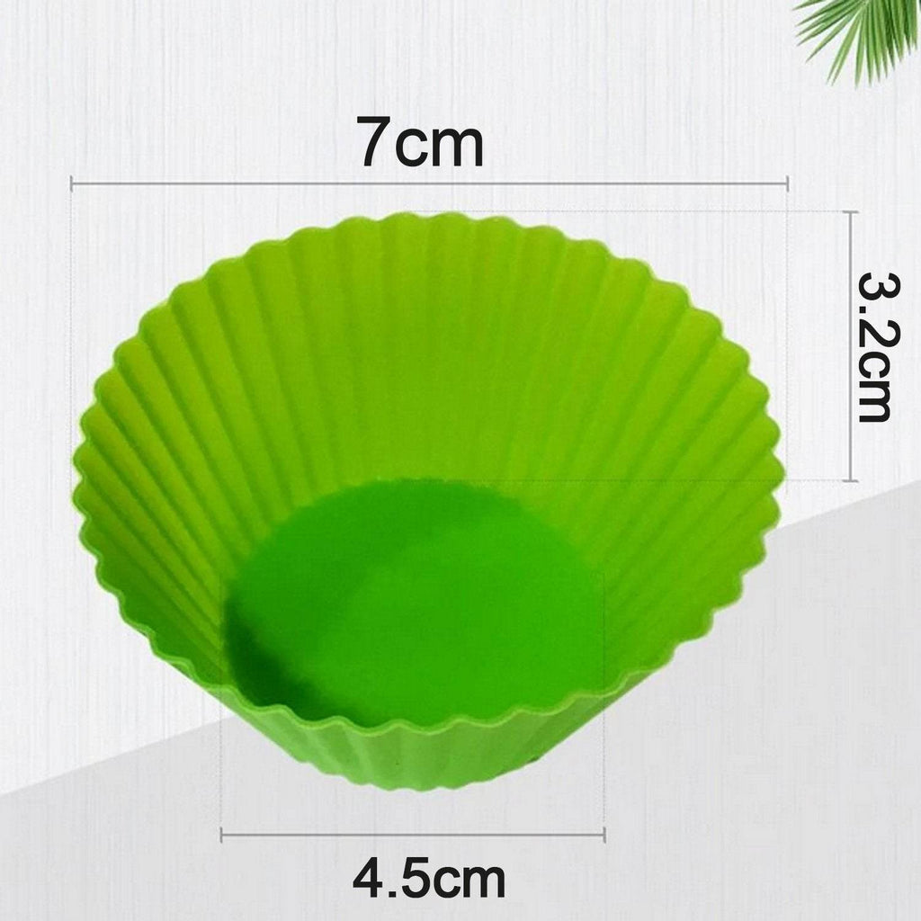 Silicone Cupcake Shaped Baking Molds - 9XShoppy