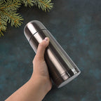 Stainless Steel Hot And Cold Water Bottle With Push-down Lid (350ml) - 9XShoppy