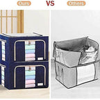 Foldable Steel Frame Clothes Living Storage Organizer - 9XShoppy