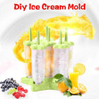 Plastic Ice Cream Molds With Lid (1 Set 6 Pc) - 9XShoppy